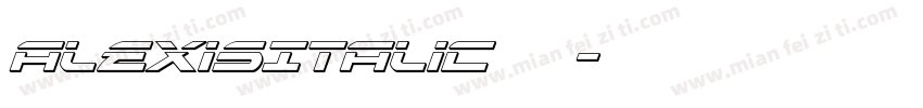 AlexisItalic 常规字体转换